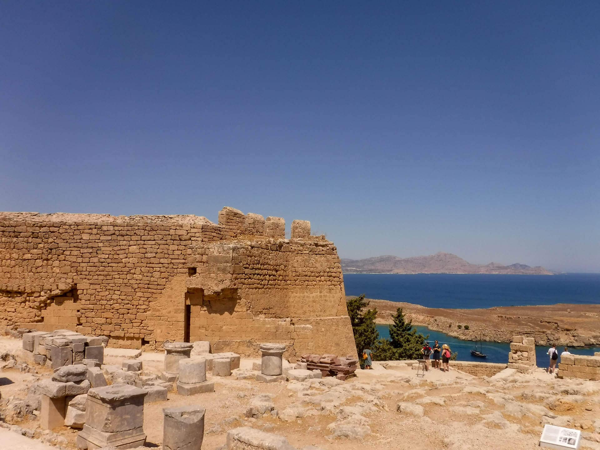 view of sea from acropolis