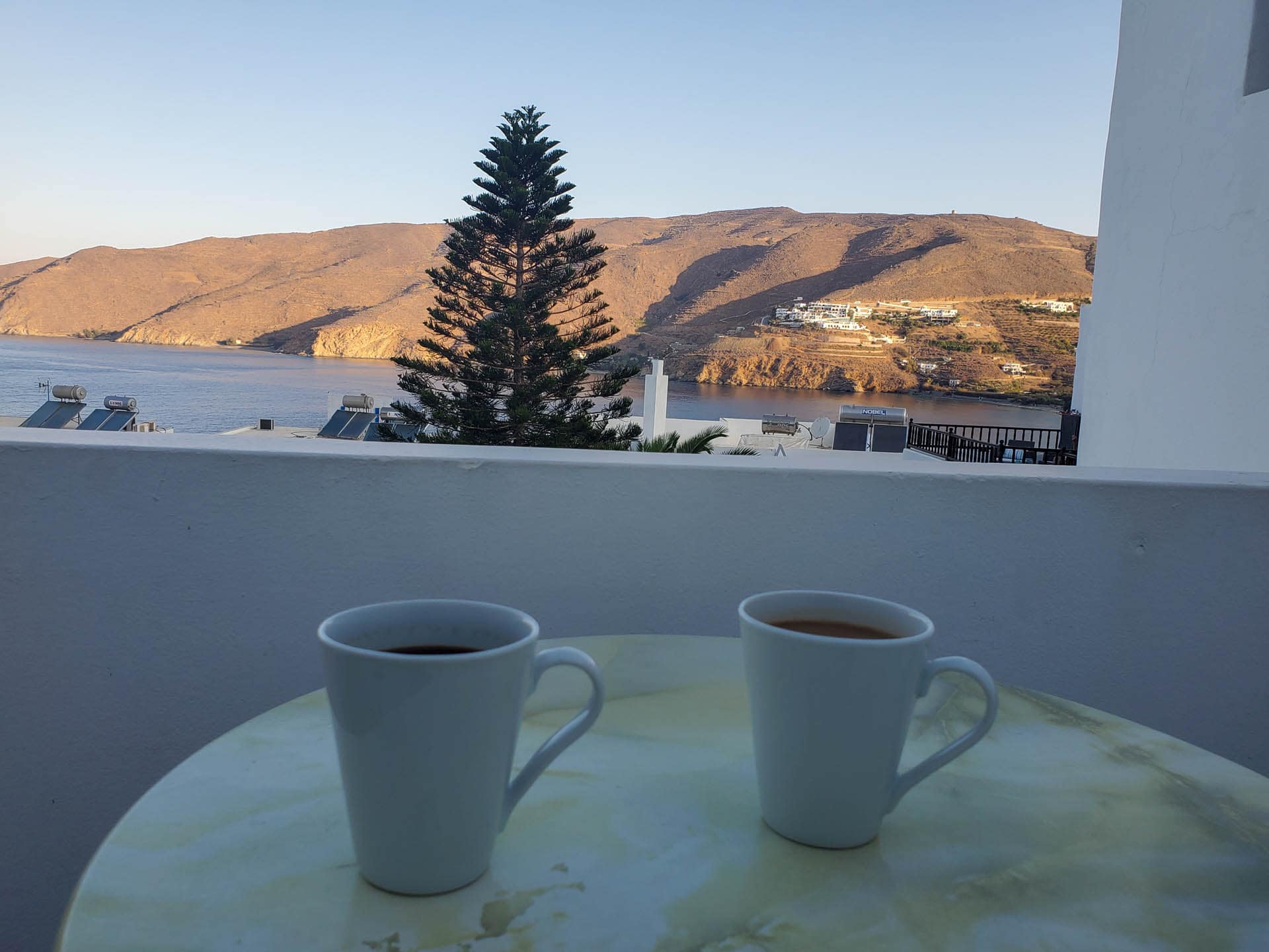 view from balcony