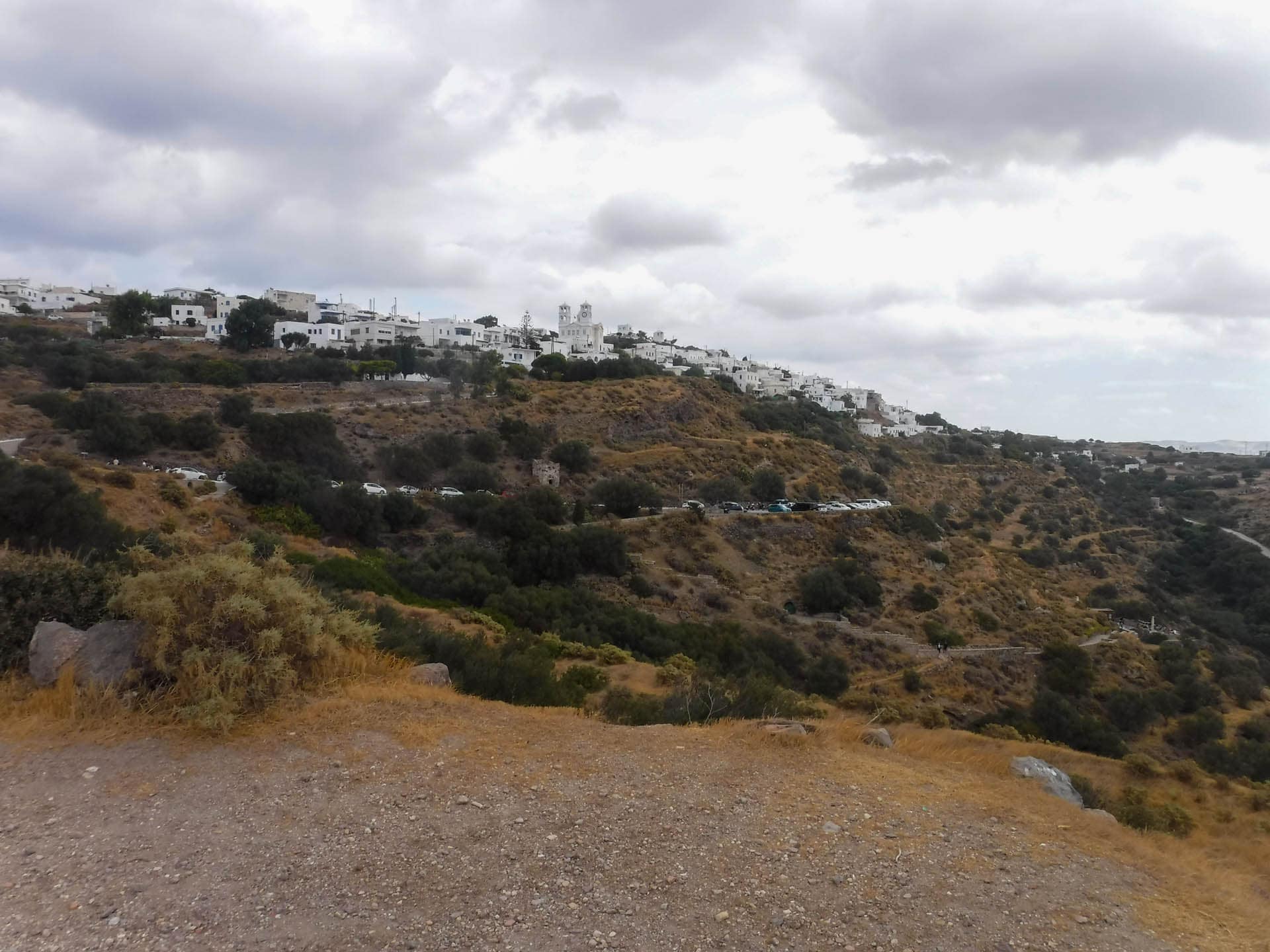 view up to village