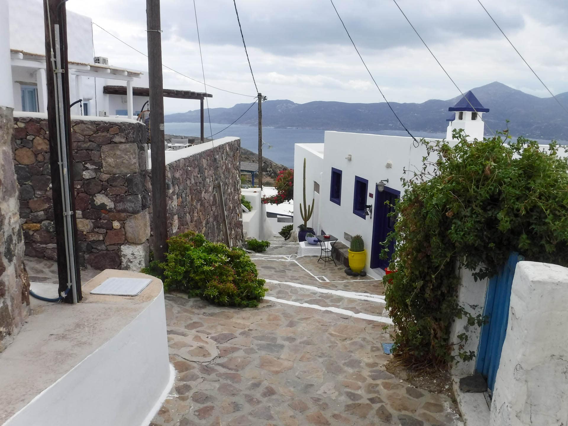 steep village street