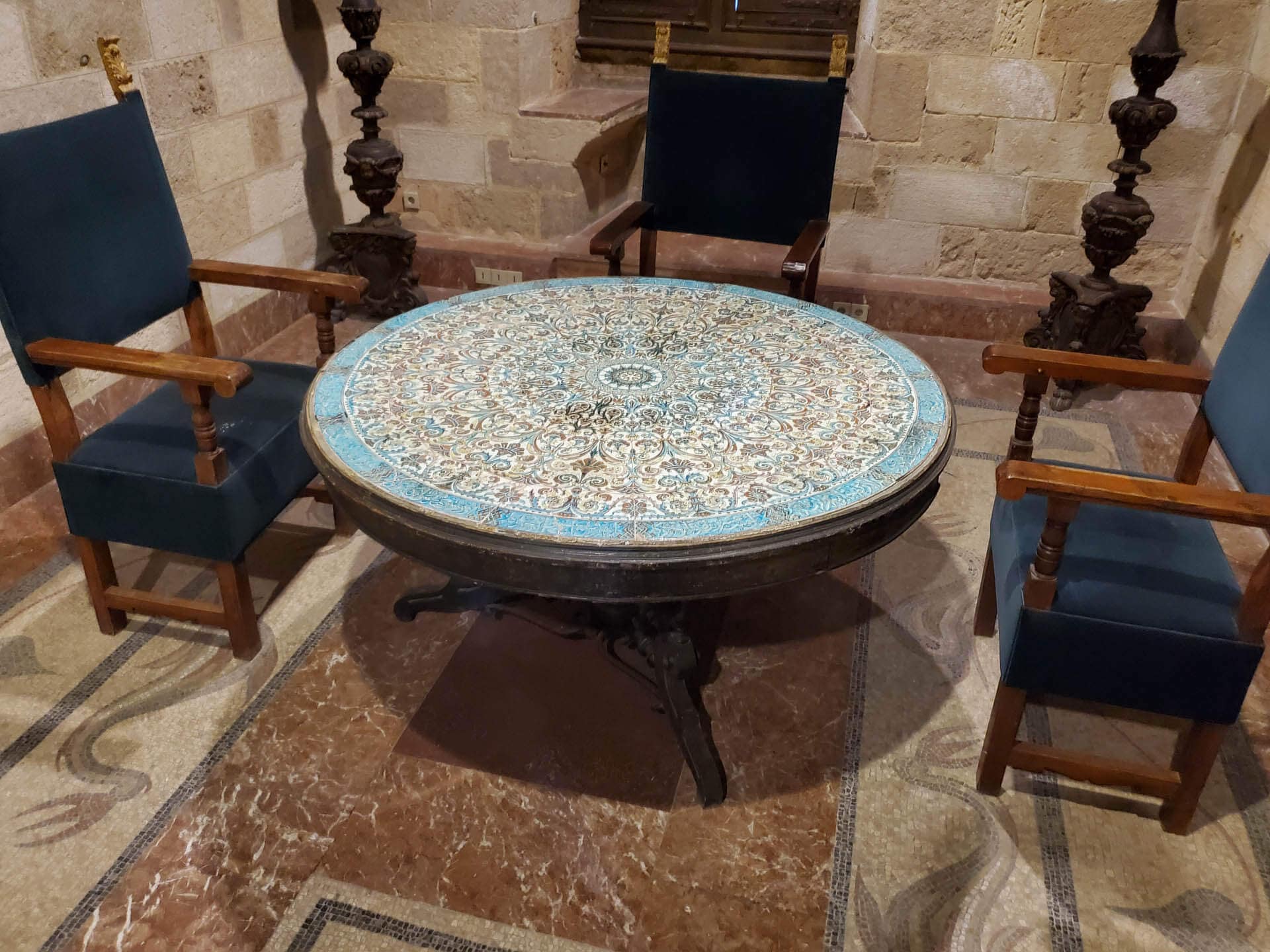 tiled table