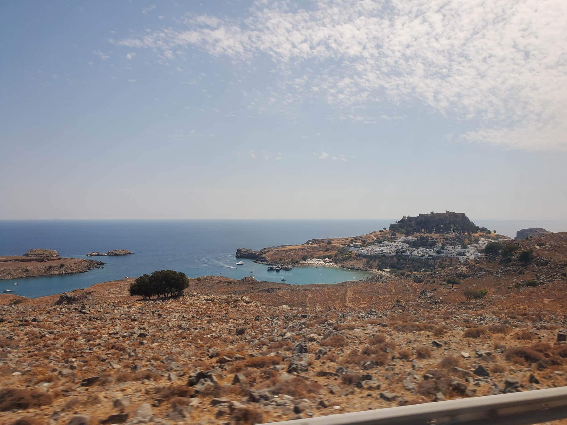 Lindos from the main road