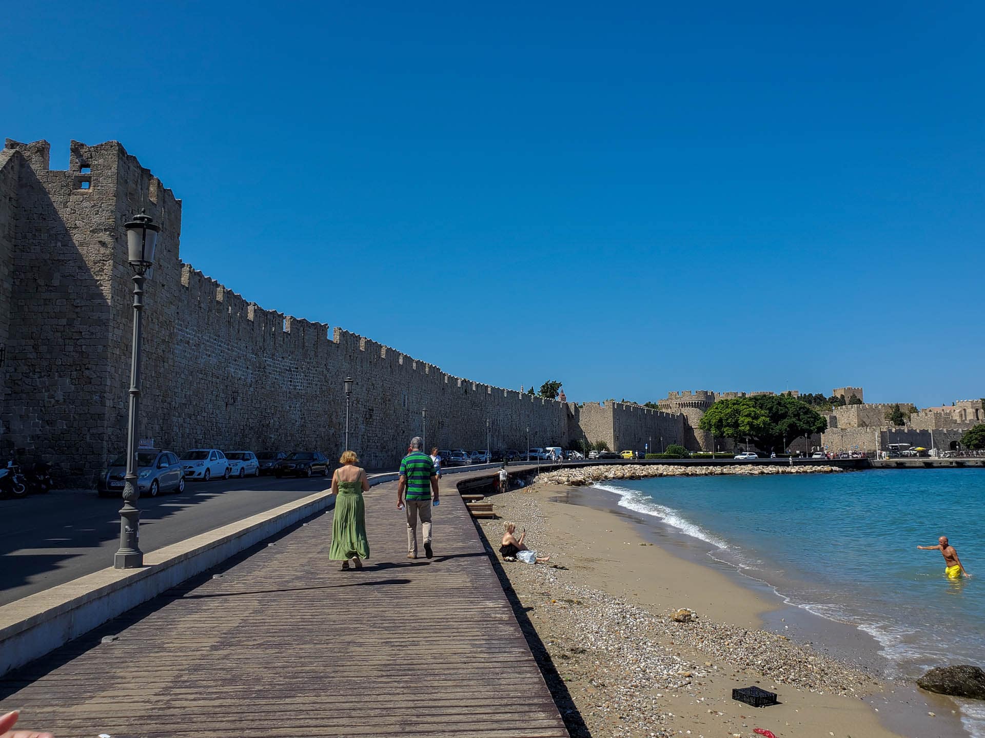 strip beach near the port