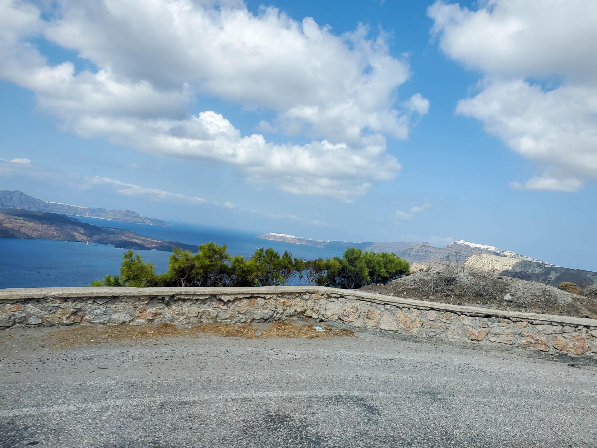 view from the cliff road
