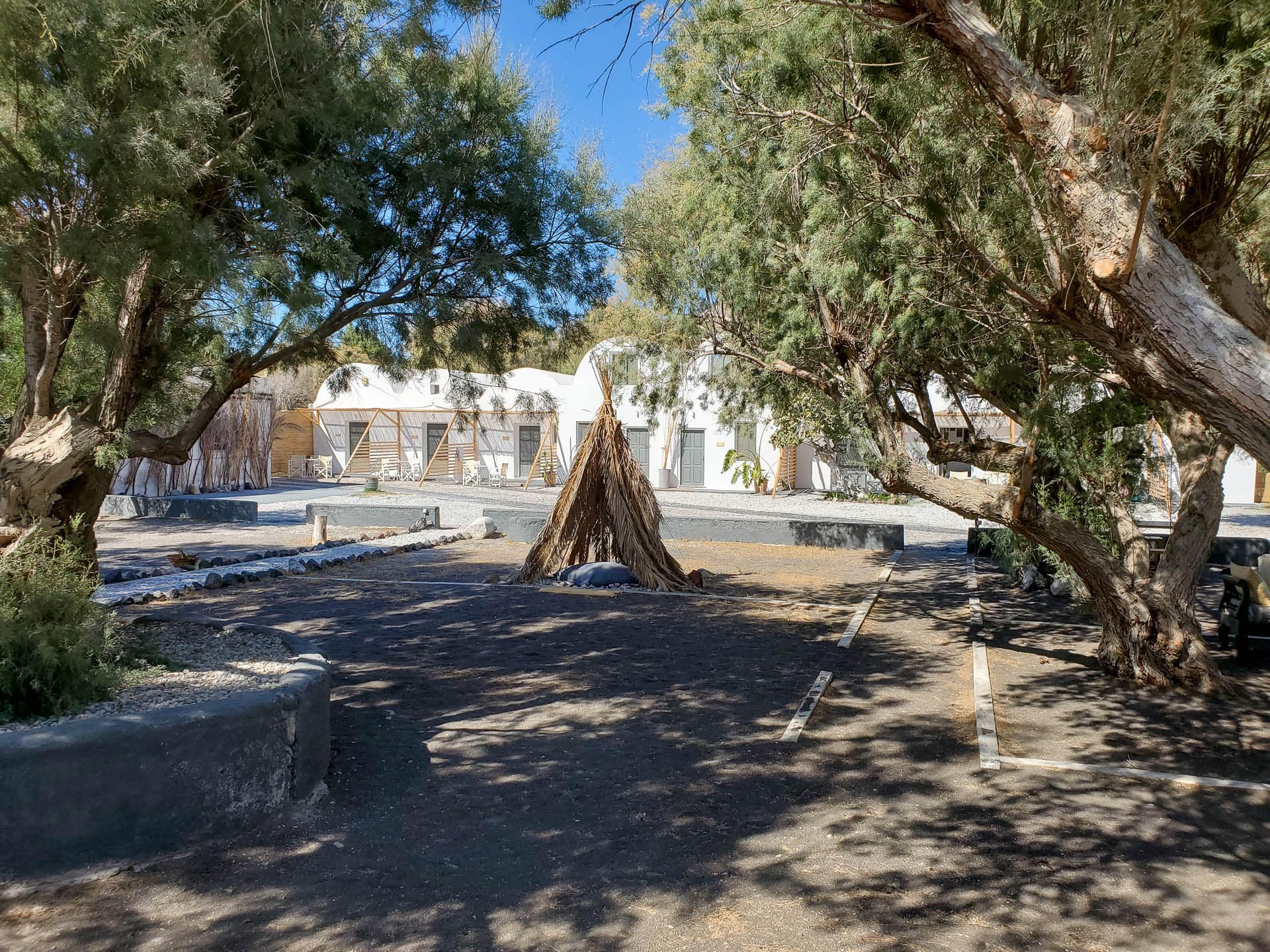 teepee on beach