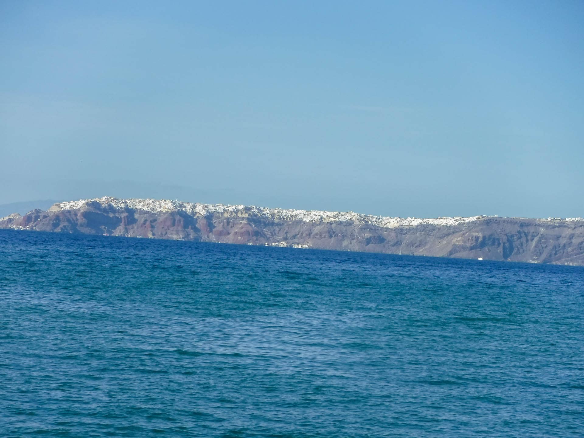 caldera view with village