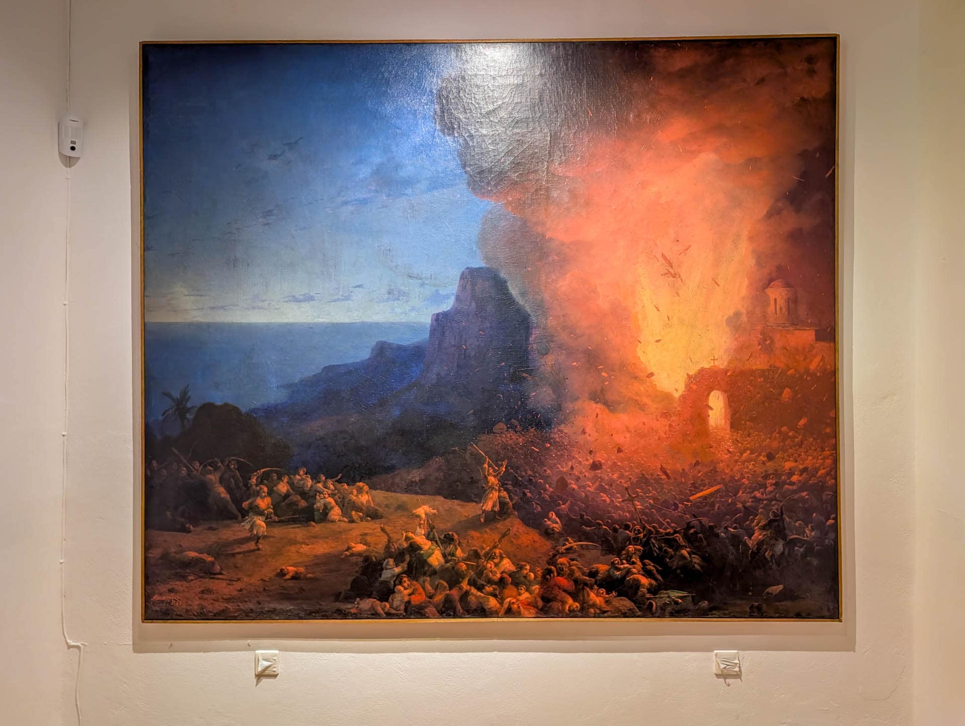 painting of explosion