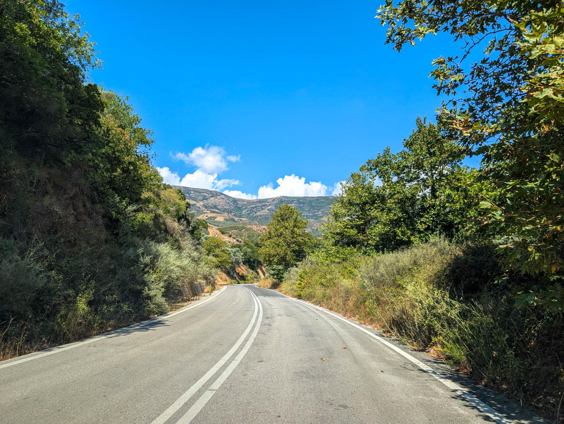 road through mountains