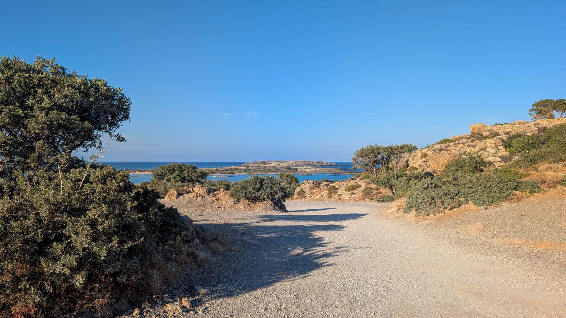 beach with island offshore