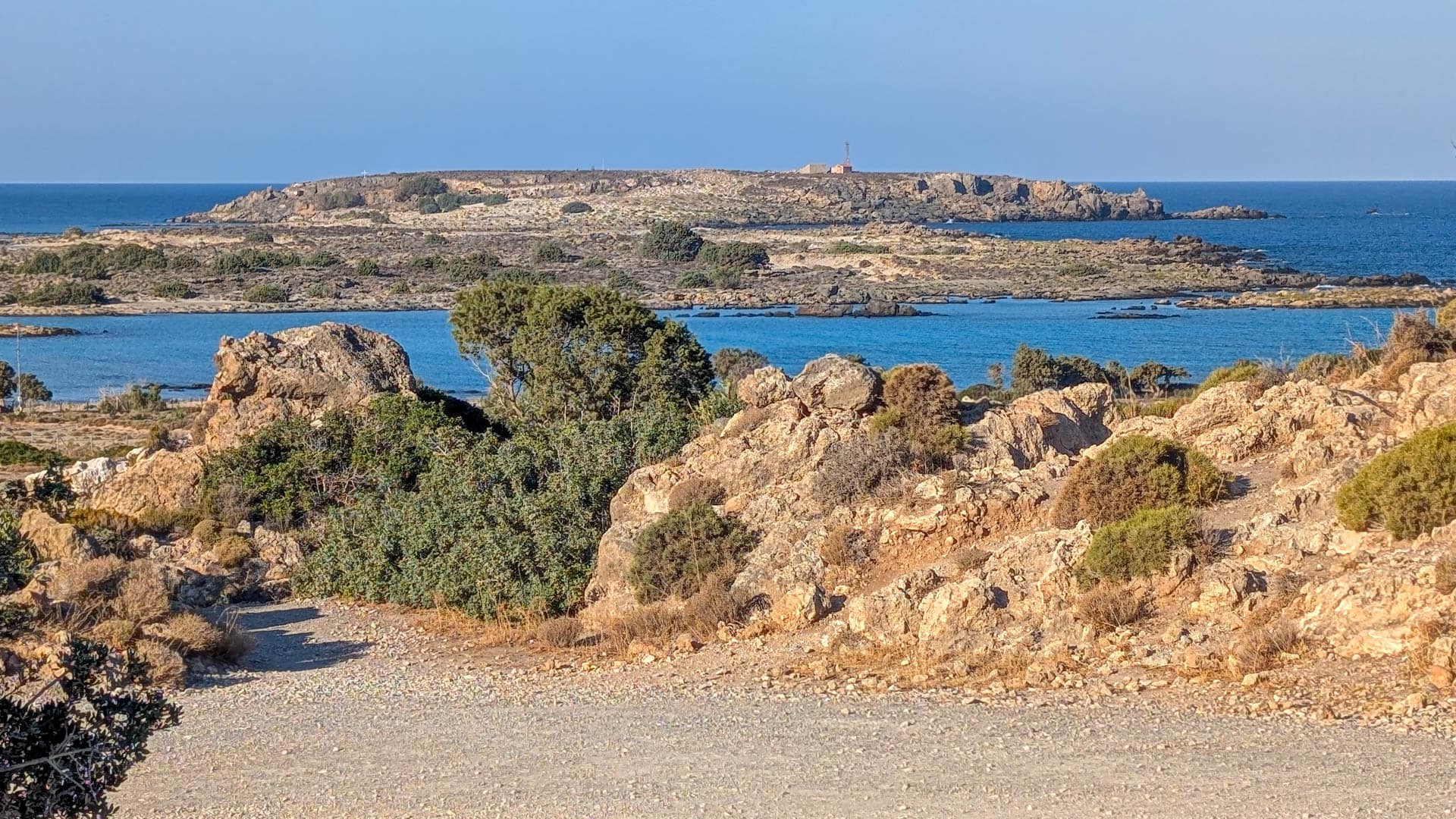 closer view of island