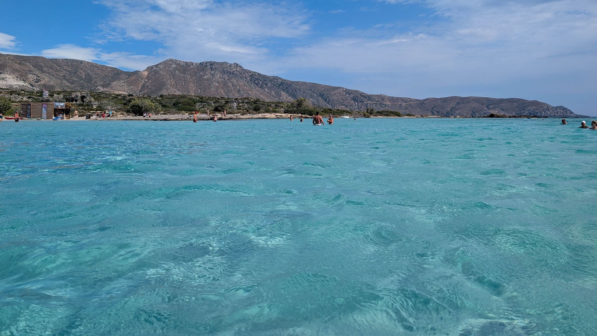 clear turquoise water