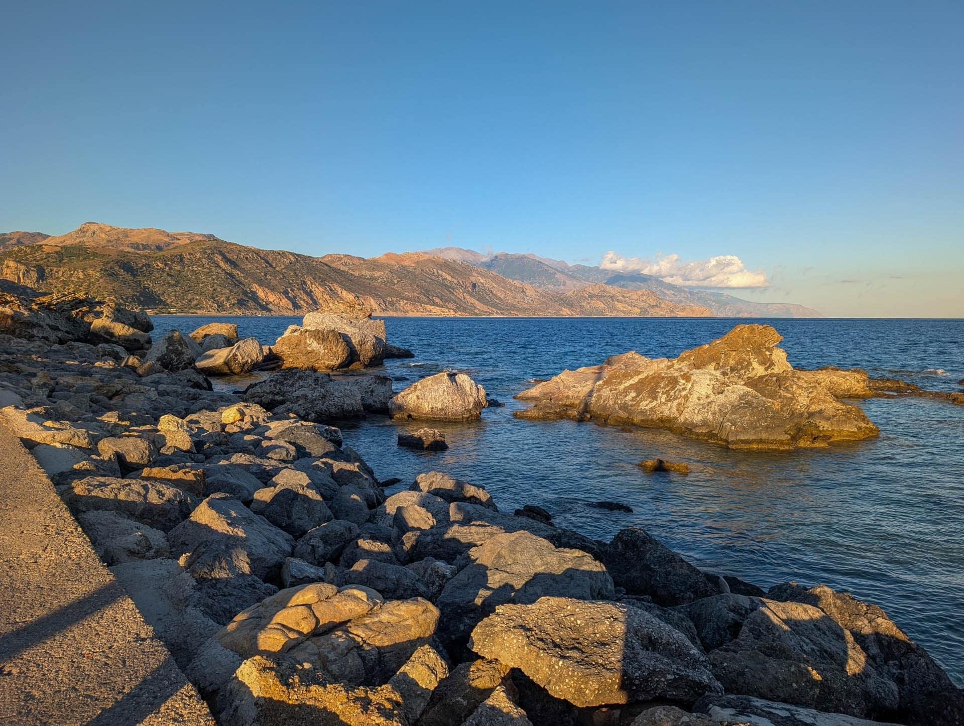 rocks with coastal background