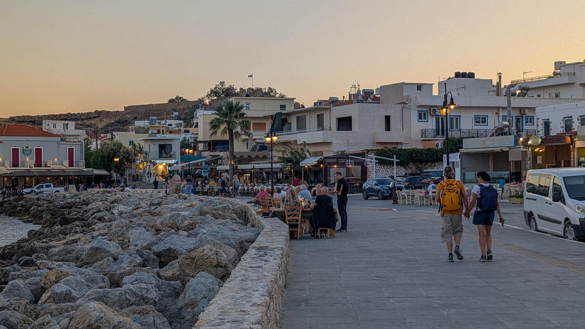 waterfront at dusk