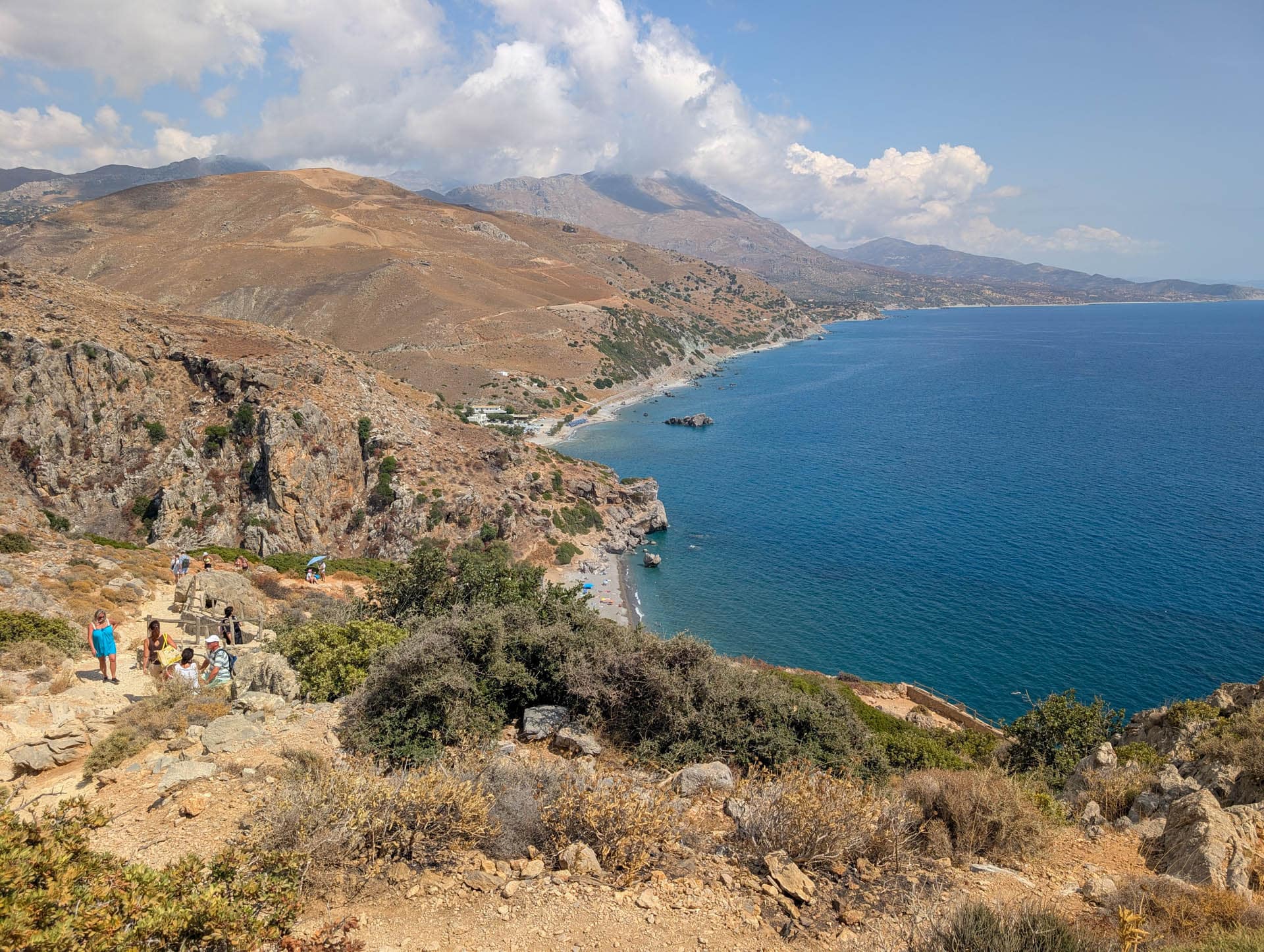 Preveli beach overlook