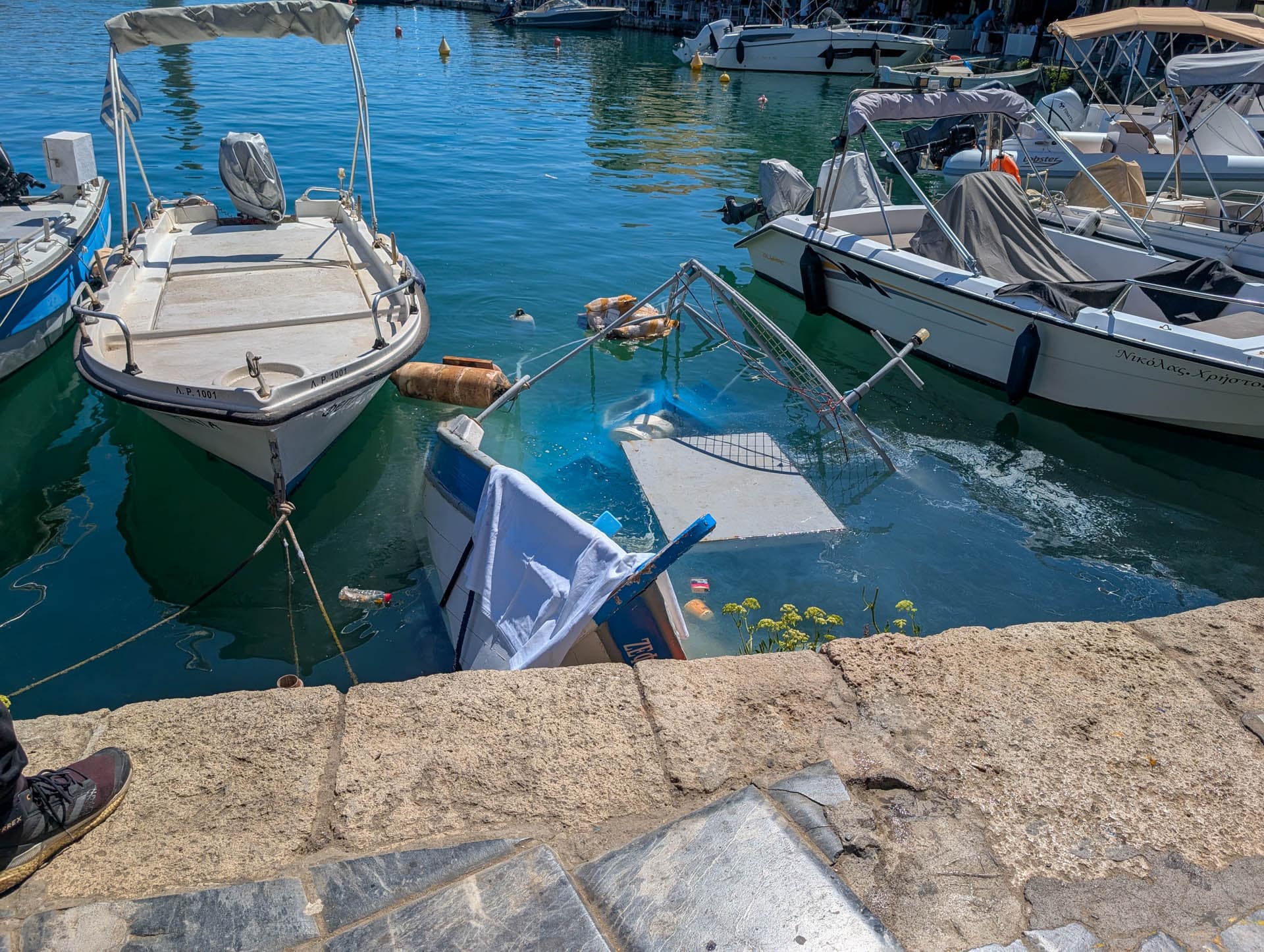 sunken boat