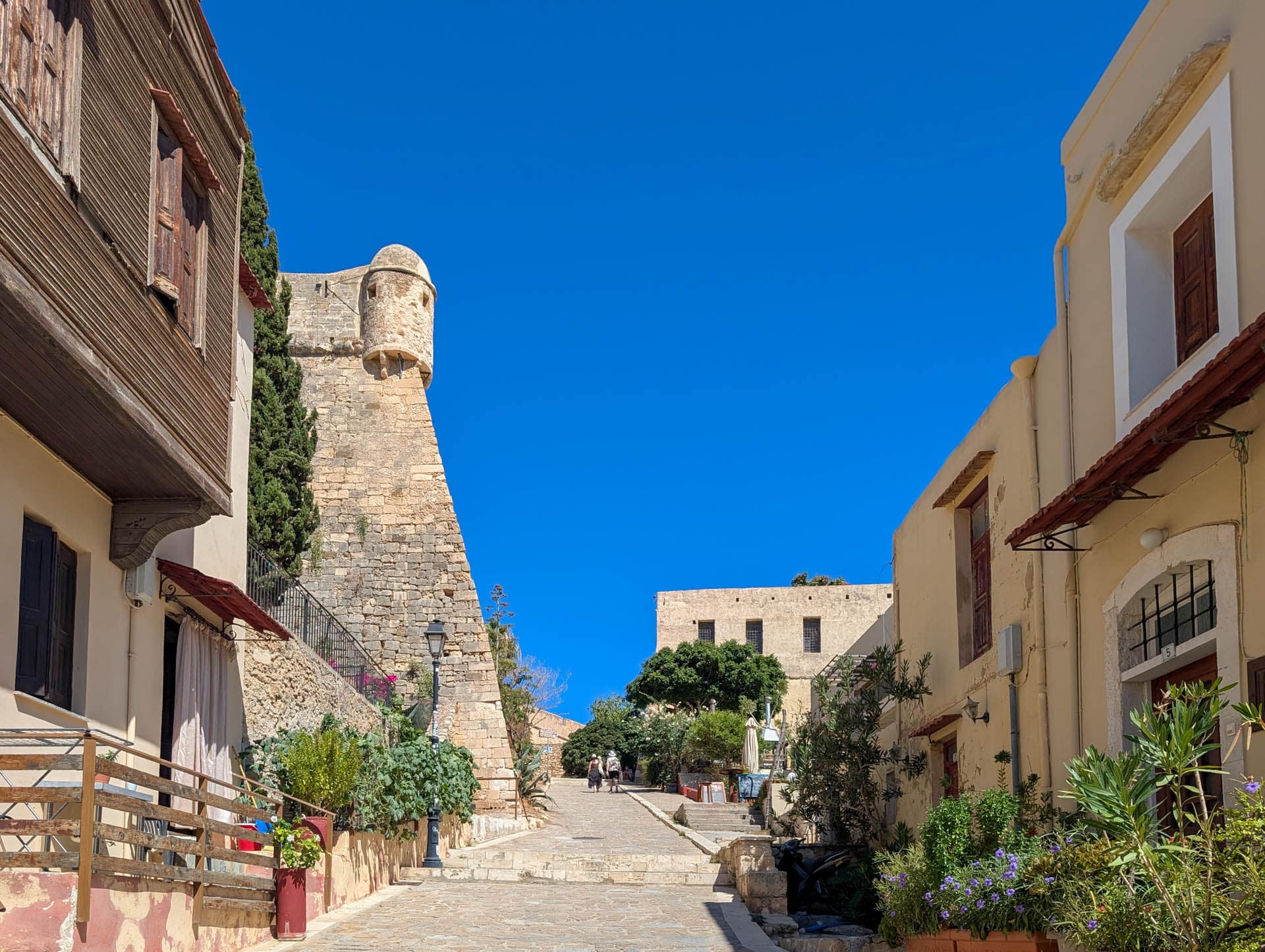 outside of fortress in town