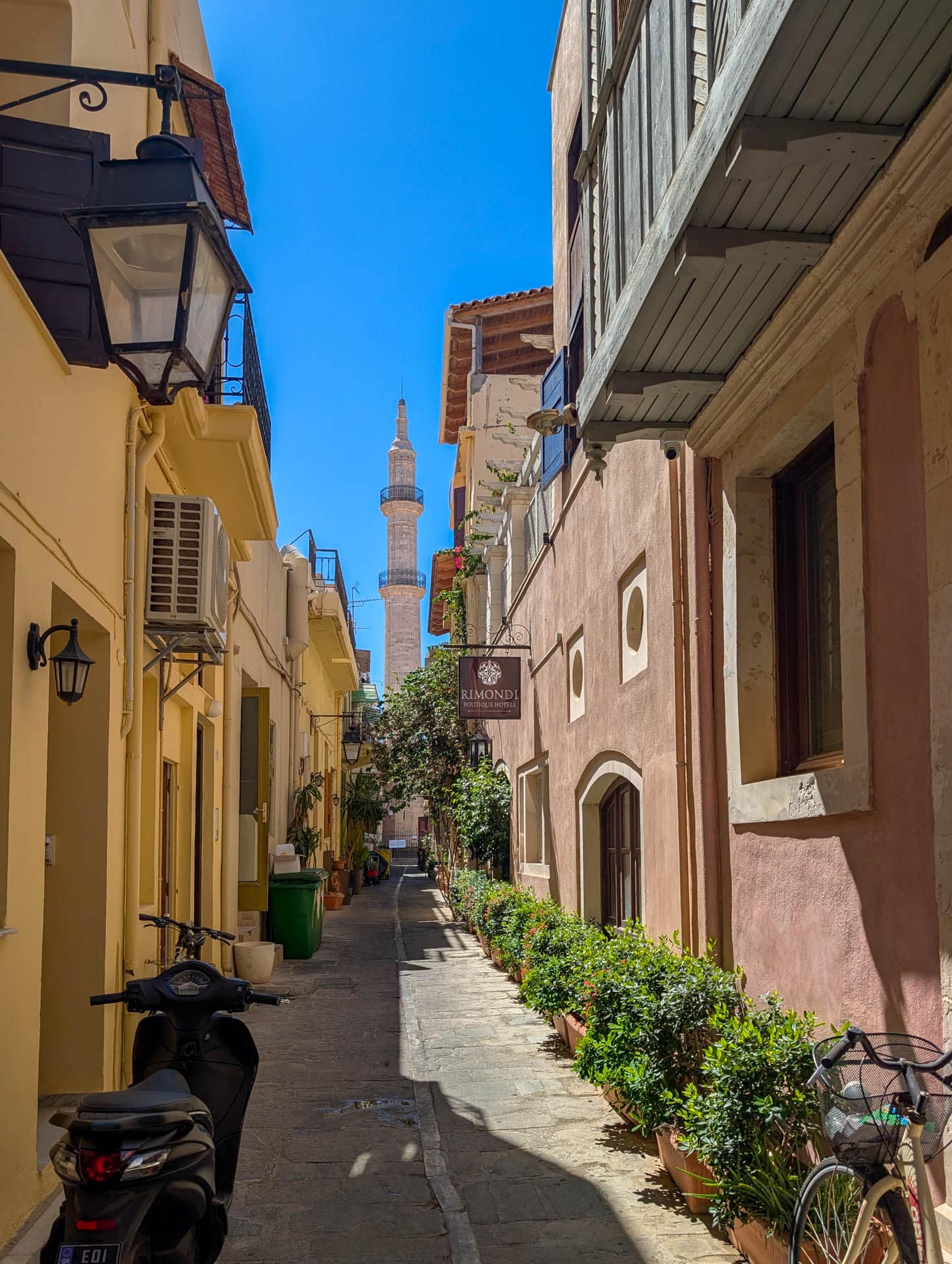 typical street with minaret