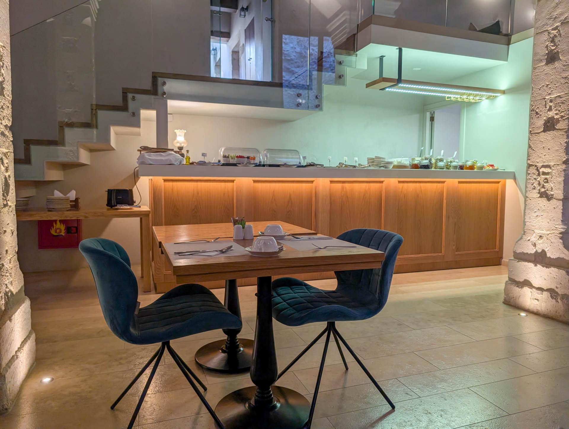 hotel breakfast bar