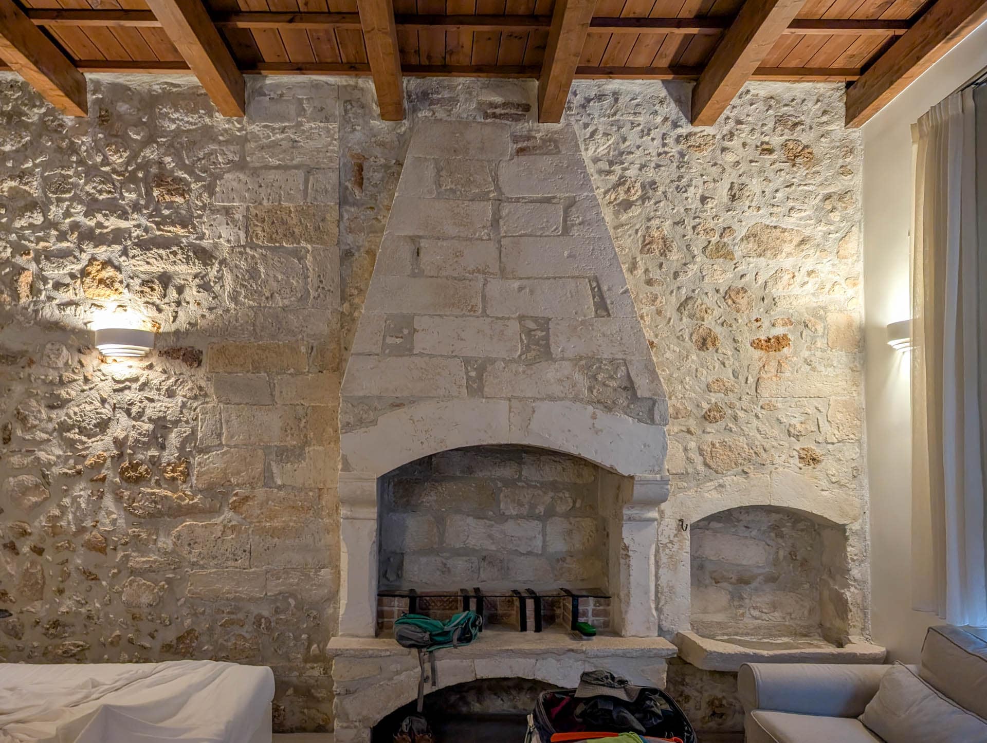 stone wall detail