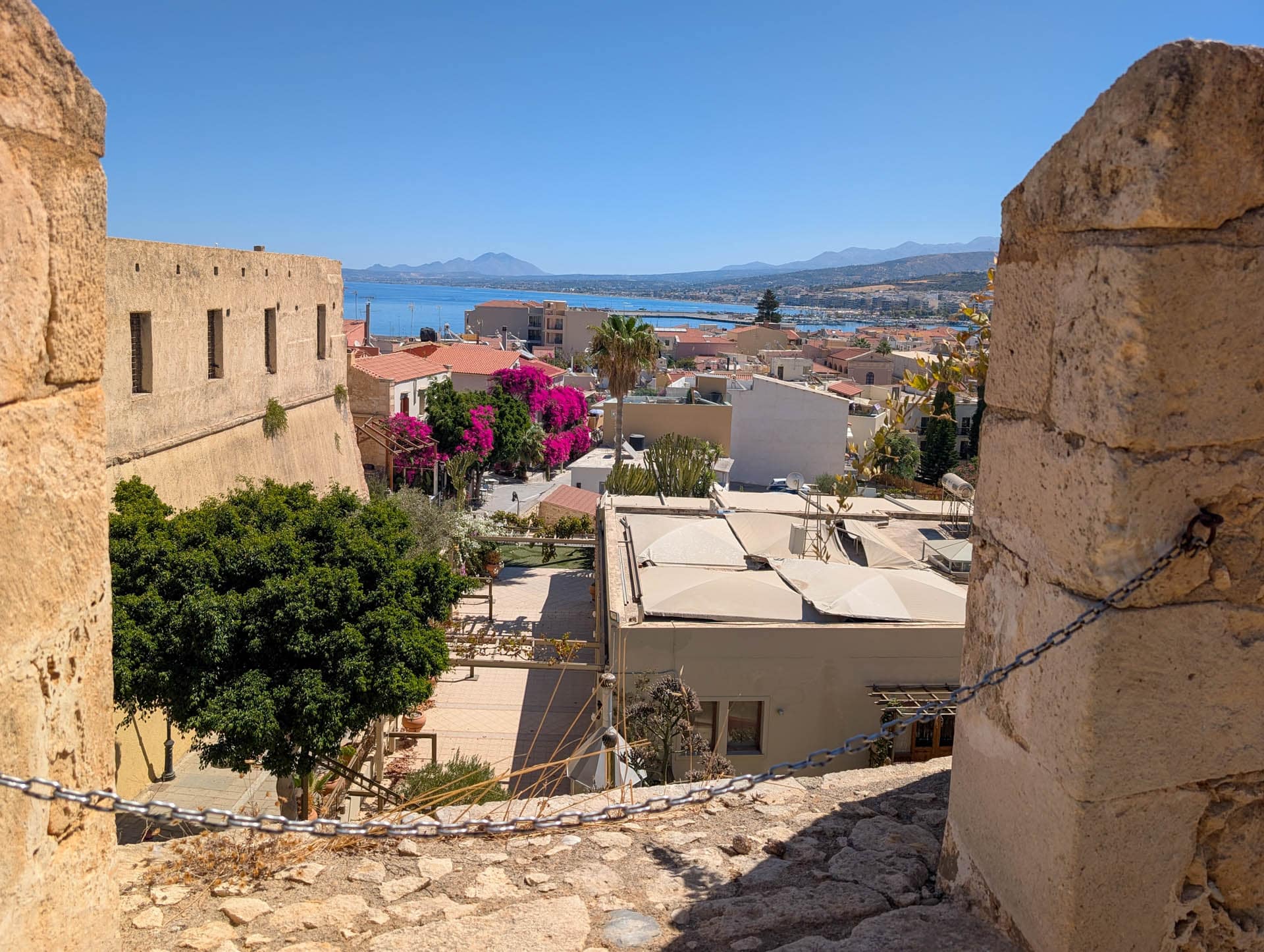view of town from fortress