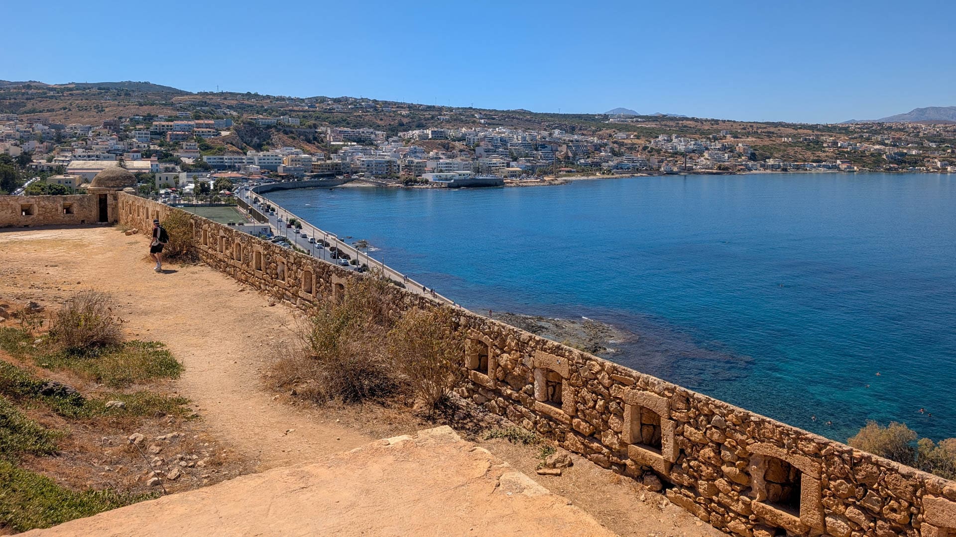 view of walls and edge of town