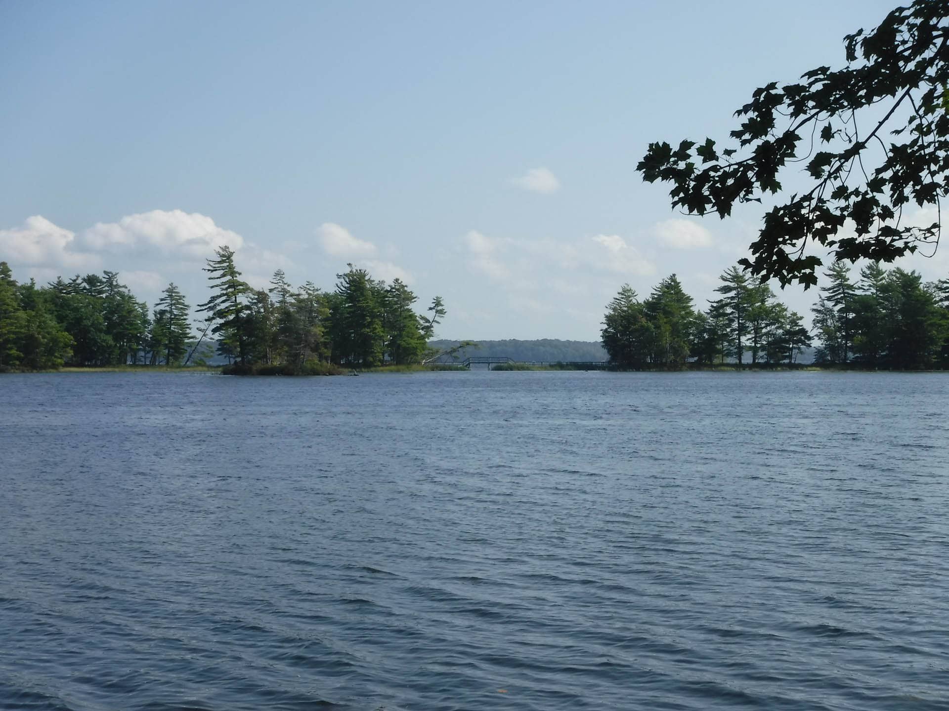 looking over Lost Lake to Hamlin Lake